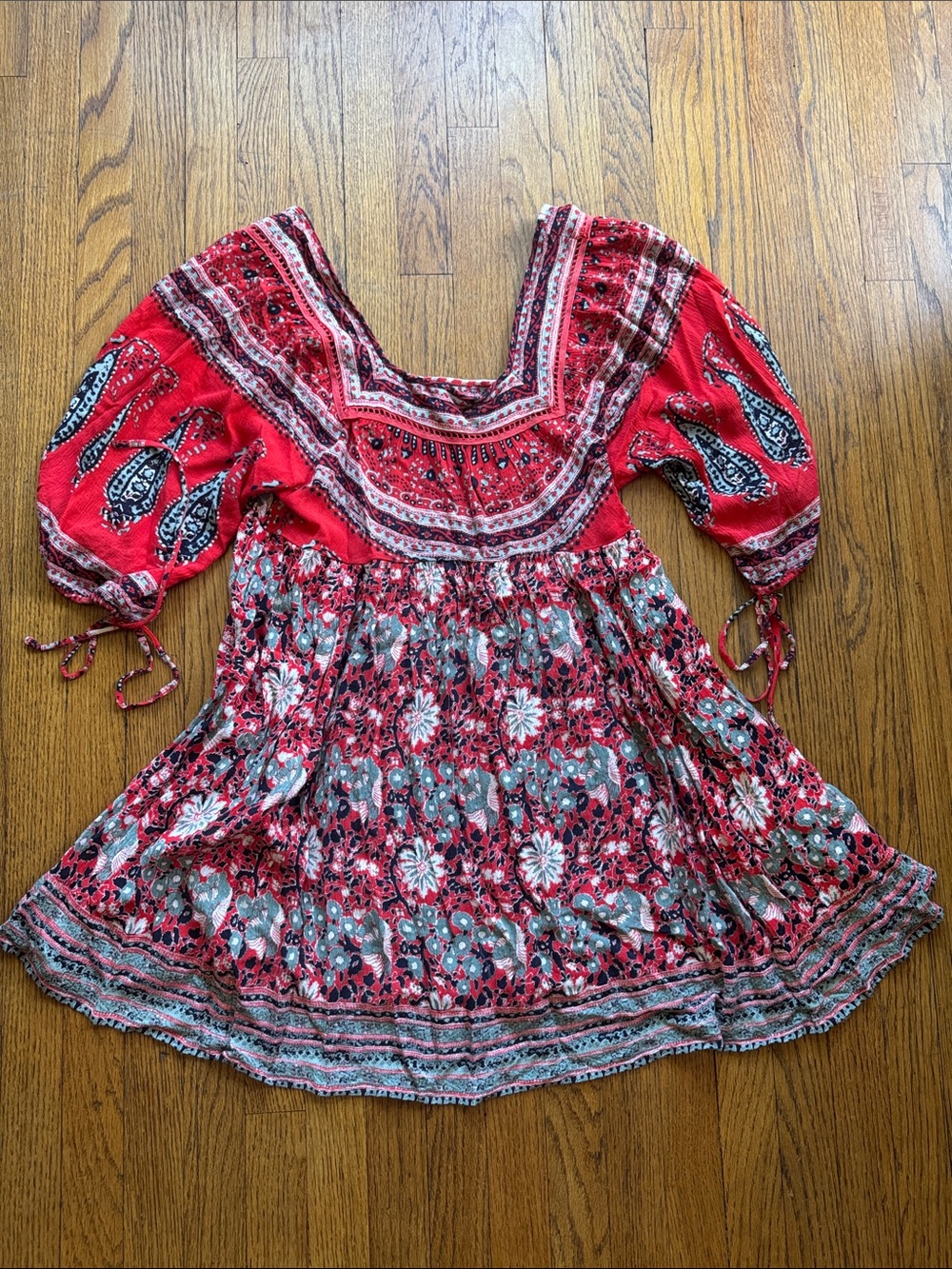 Women’s Red Floral Dress